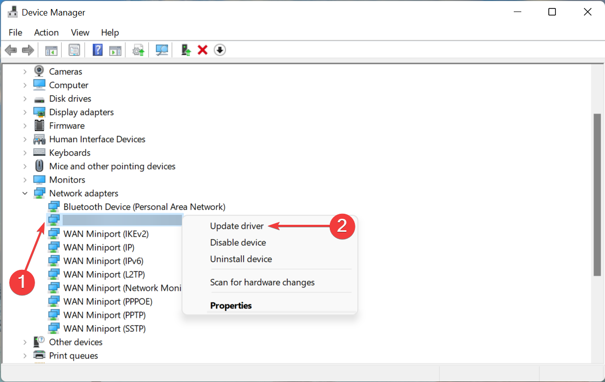 Update driver to fix ethernet doesn't have a valid ip configuration windows 11