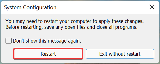 Restart to fix windows 11 blocking websites
