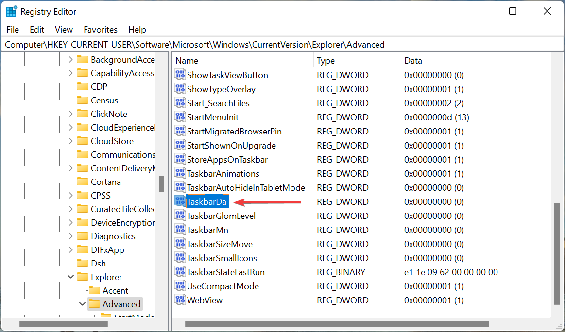 TaskbarDa to fix msedgewebview2.exe high cpu