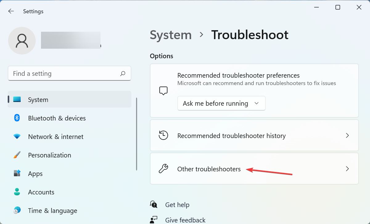 Other troubleshooters