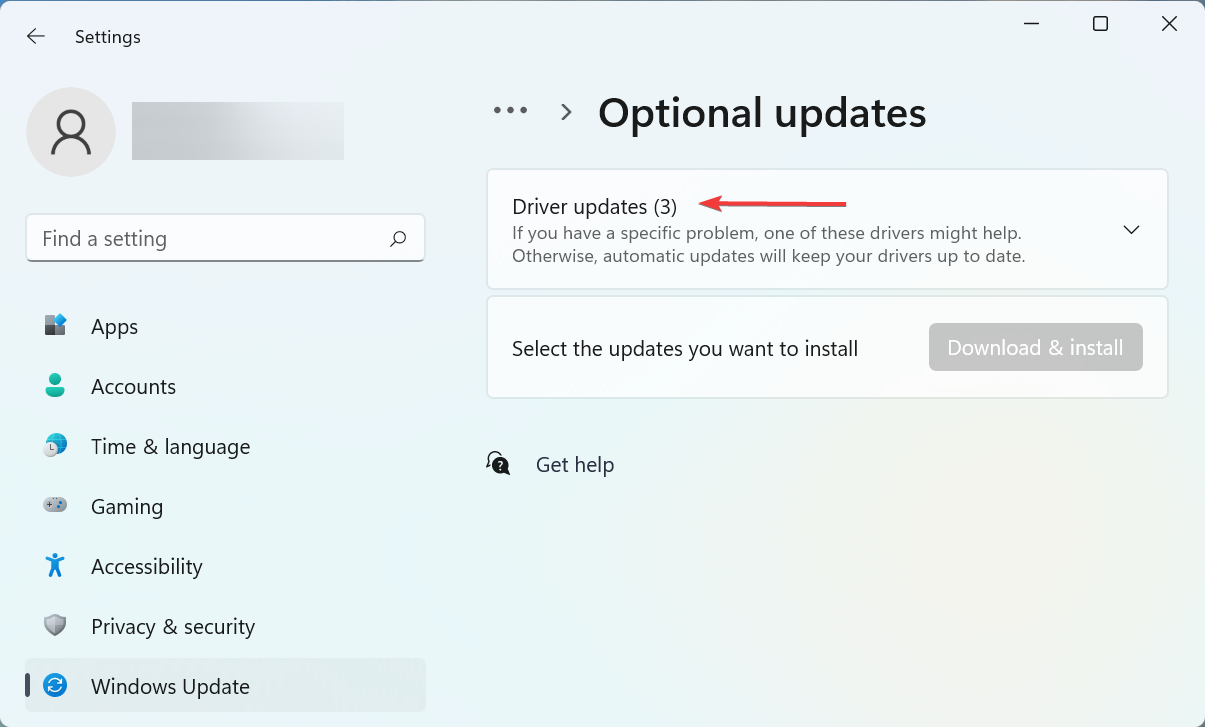 Driver updates