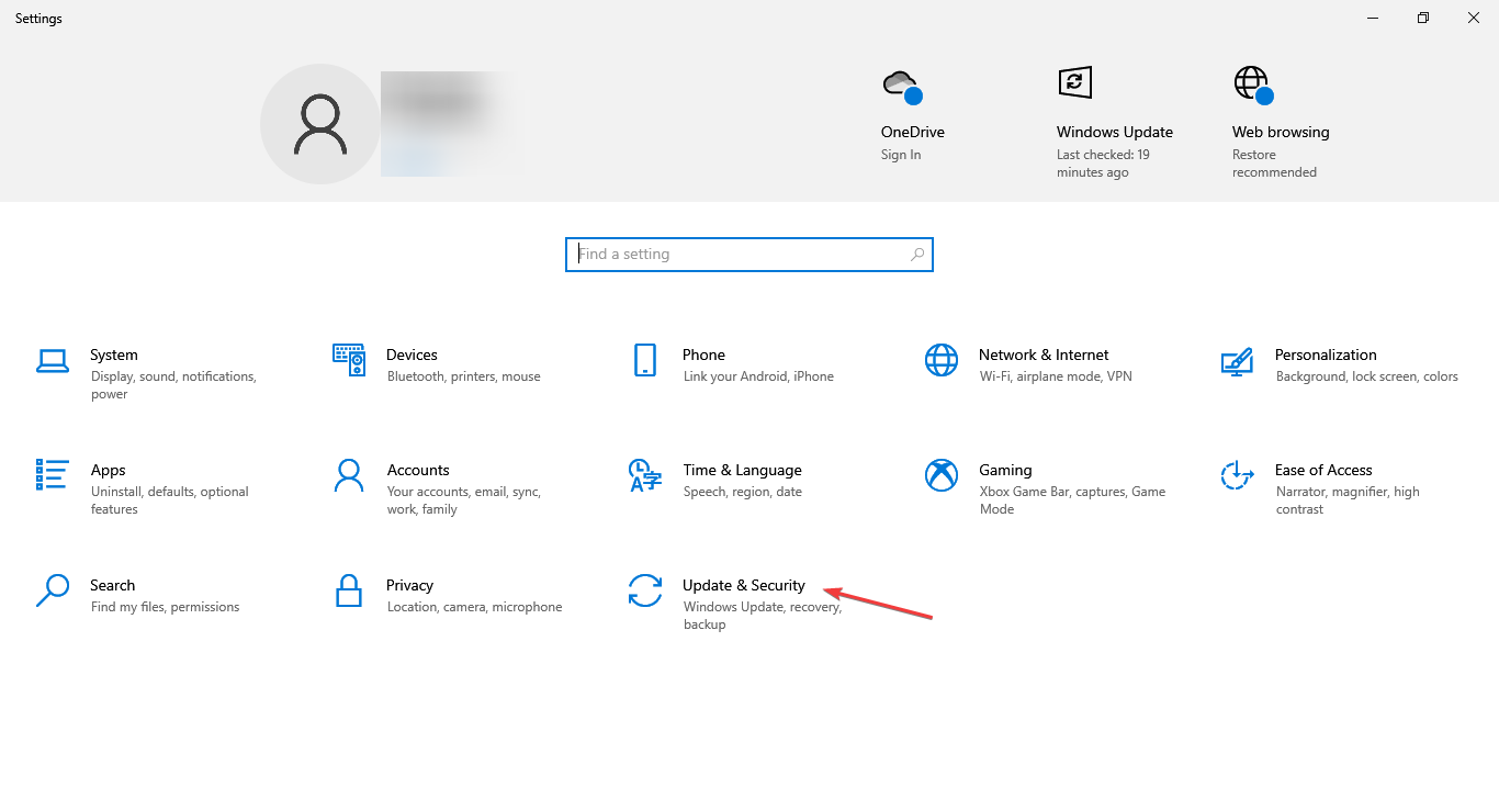 update & security