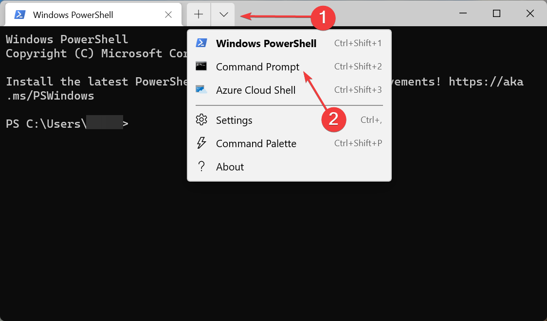 Open Command prompt