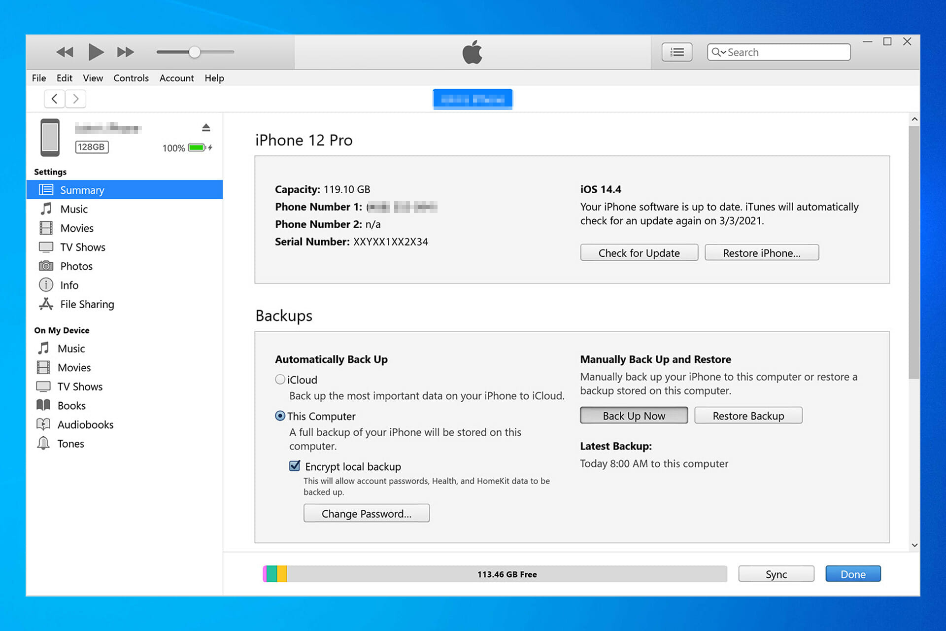 backup iphone photos to pc over wifi