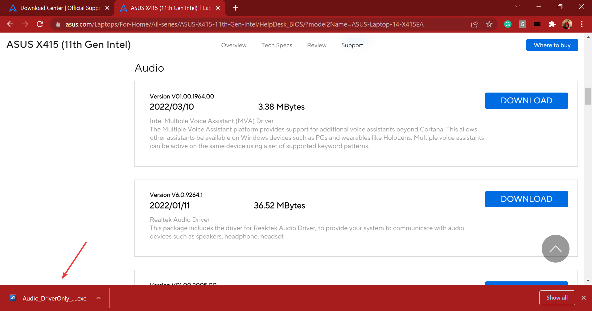 Launch Installer