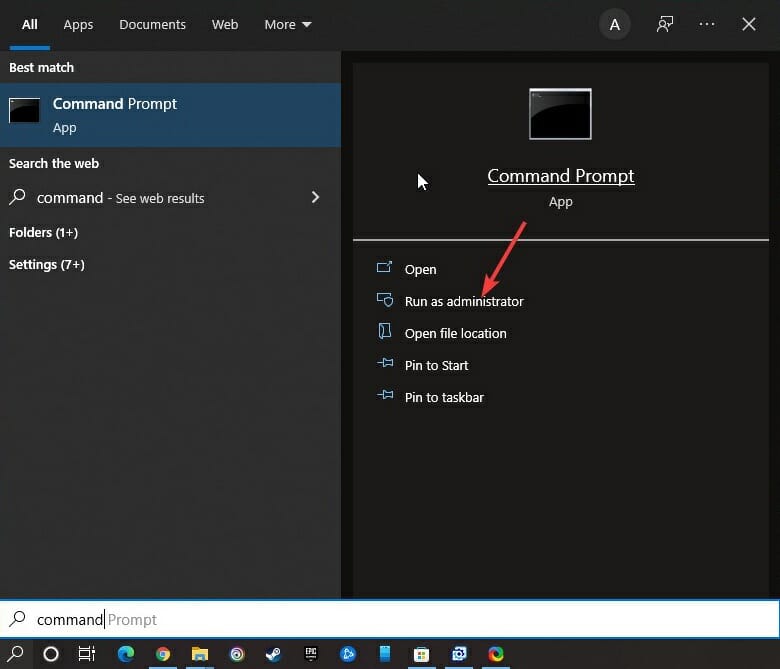 Running Command Prompt as administrator