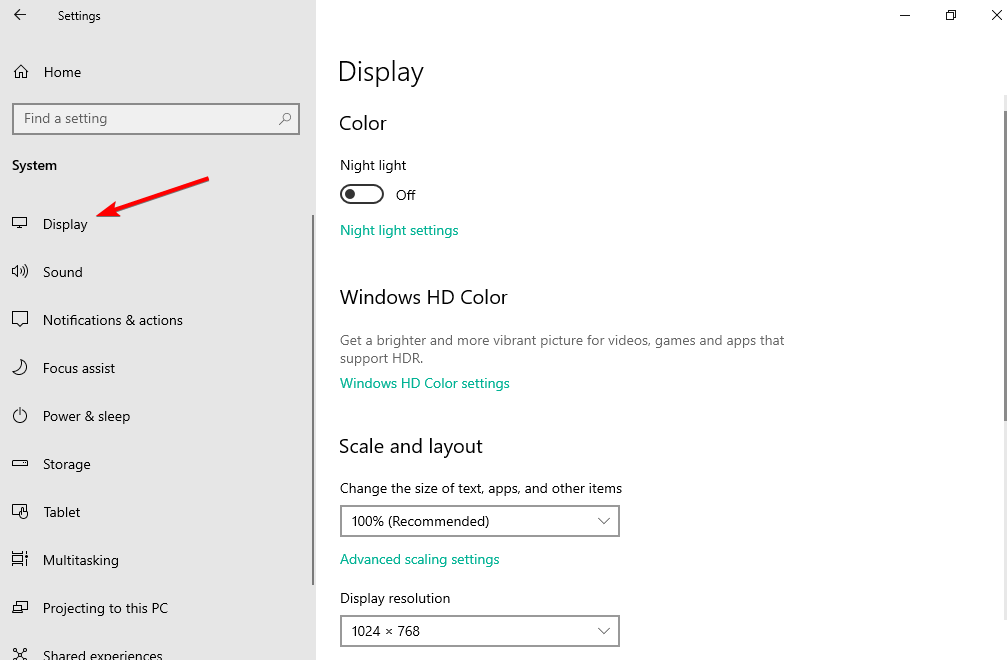 display-settings pixelated screen windows 10