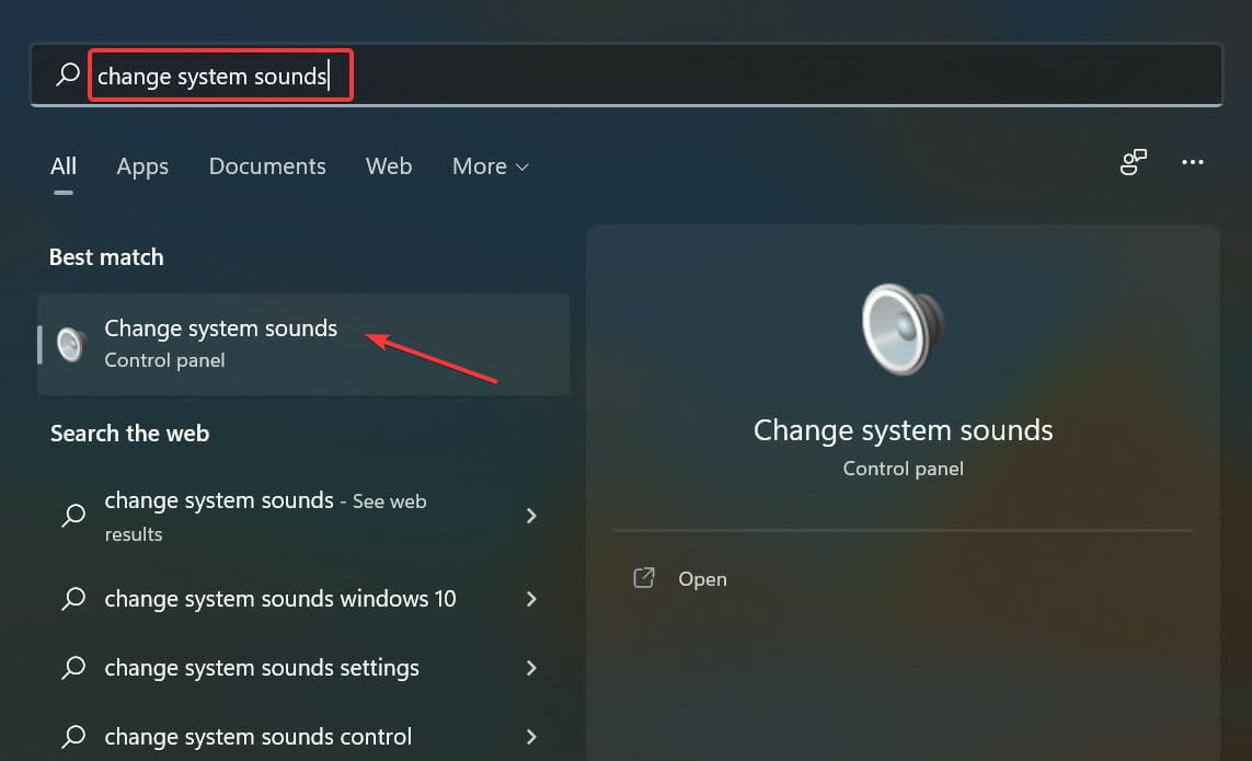 Change system sounds