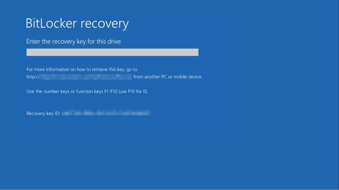 BitLocker recovery