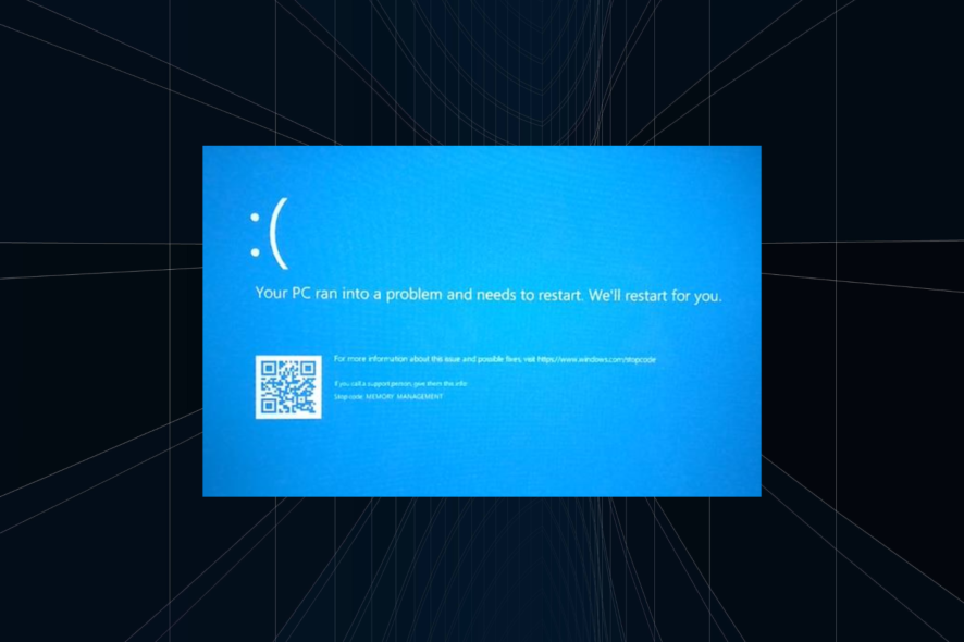Fix memory management windows 10