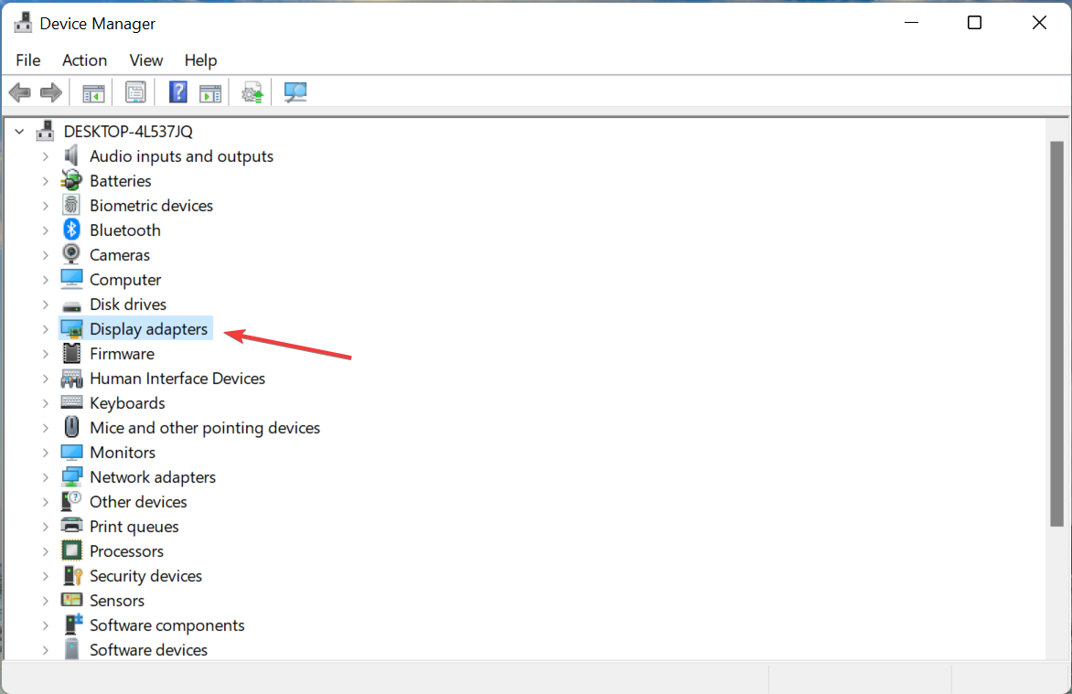 Display adapters to fix windows 11 video driver issues