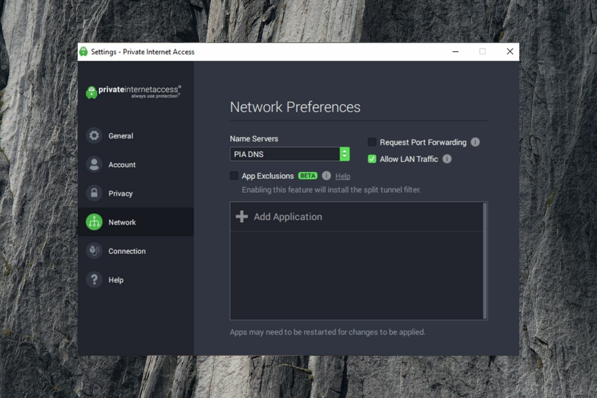Use PIA to protect your Internet traffic on your Dell Asus laptop