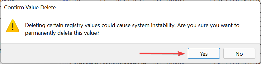 Confirm delete