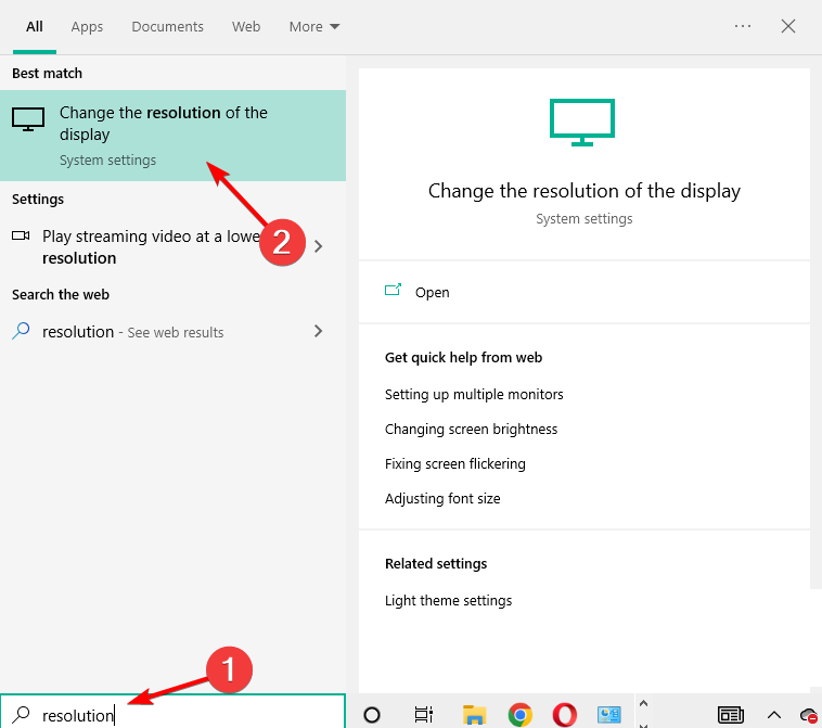 res-change vertical lines on monitor