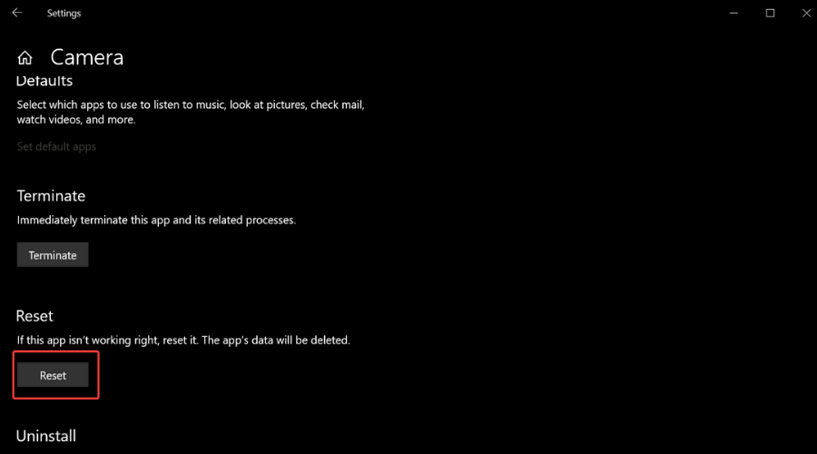 reset-cam 0xa00f4244 nocamerasareattached