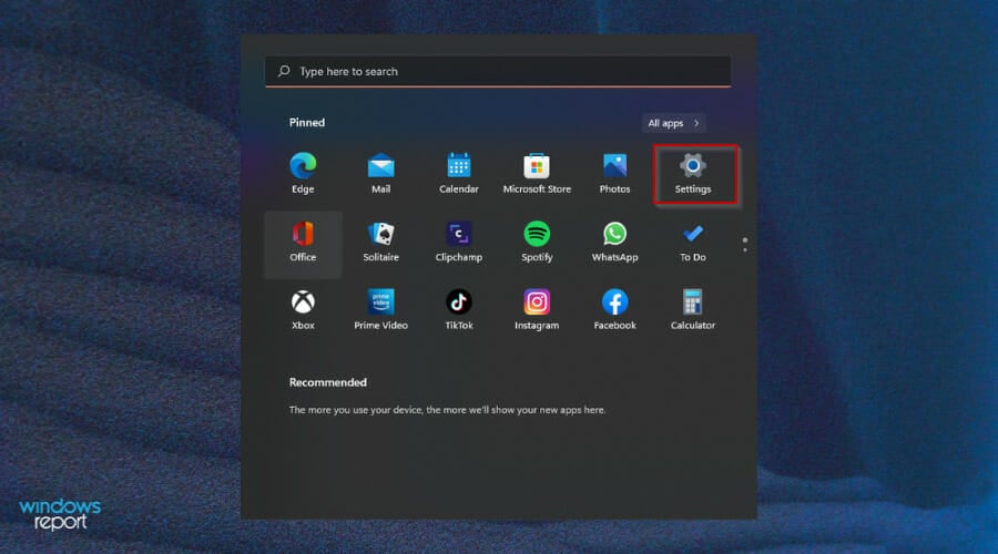 settings windows 11