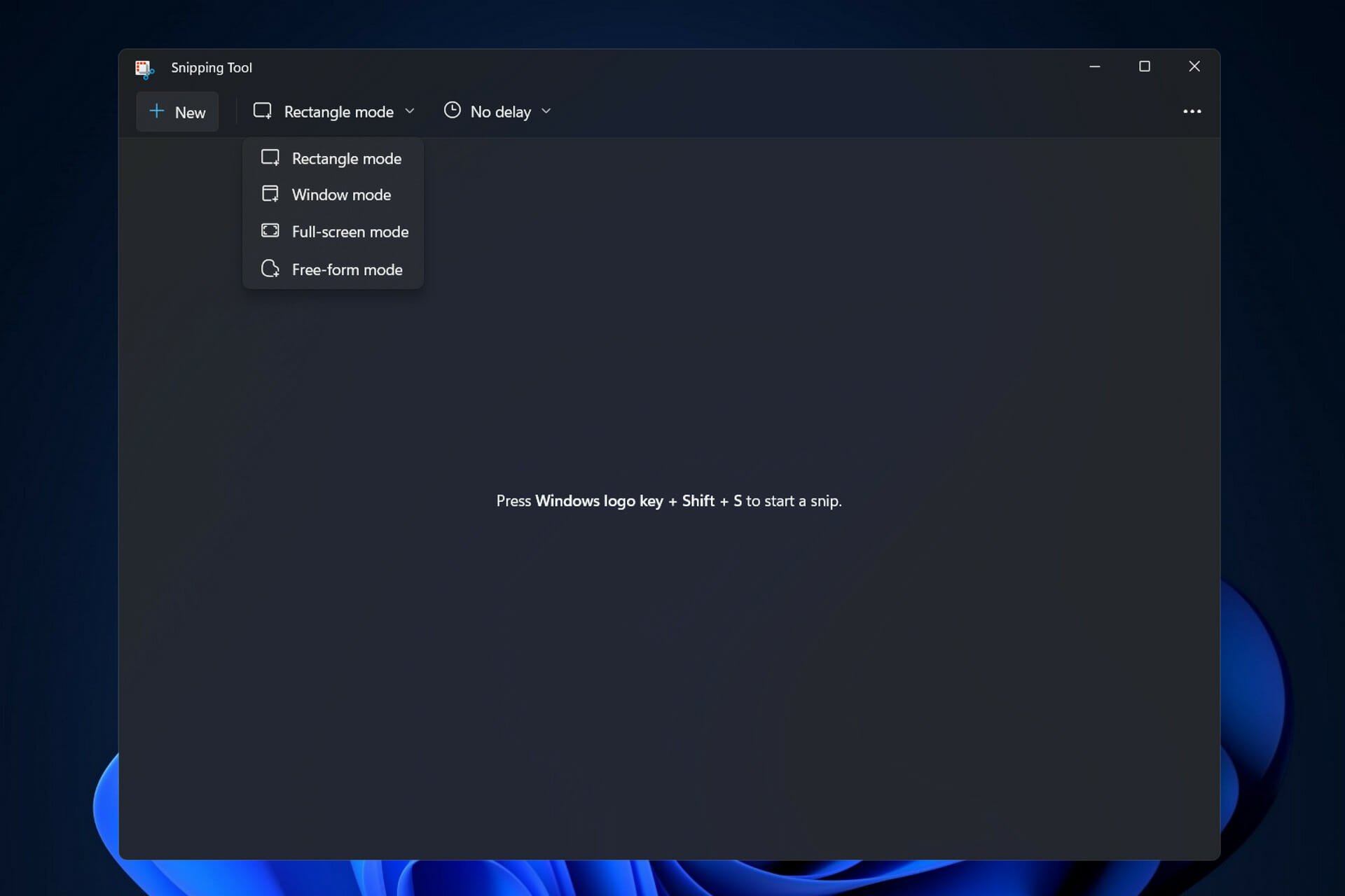 snipping-tool-menu How to screenshot on lenovo ideapad