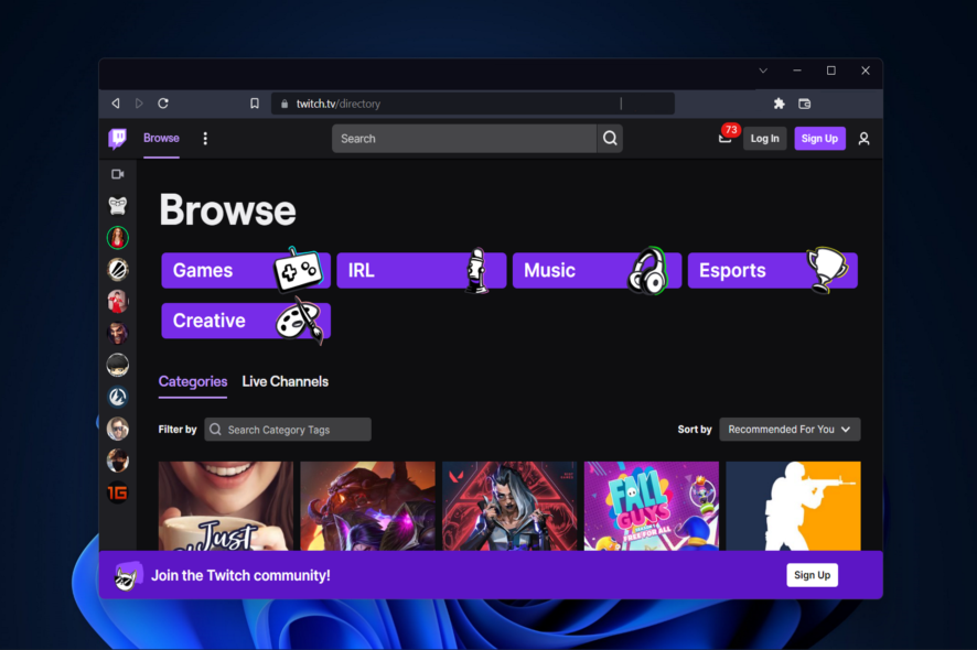 twitch twitch extensions not working