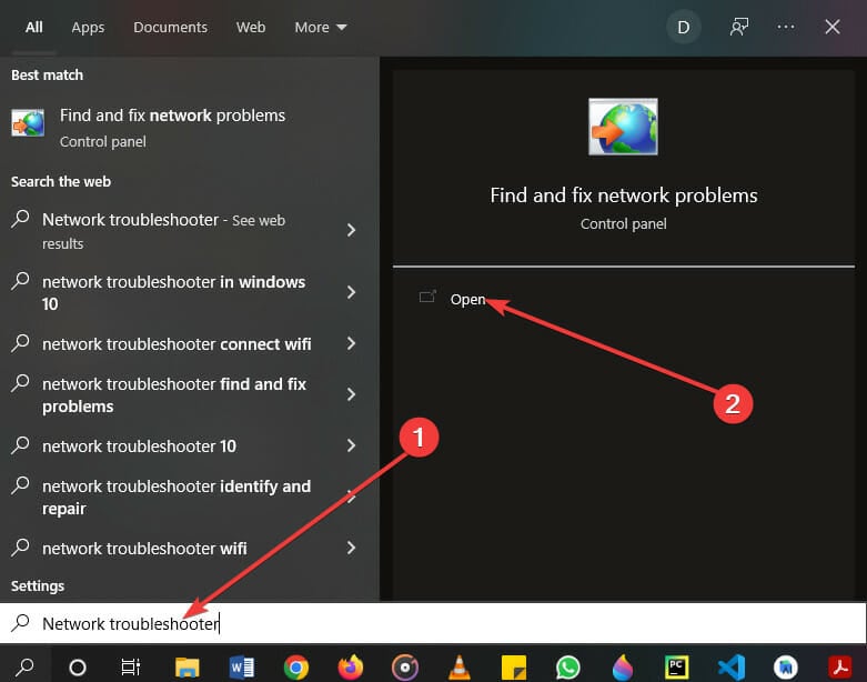 Network troubleshooter