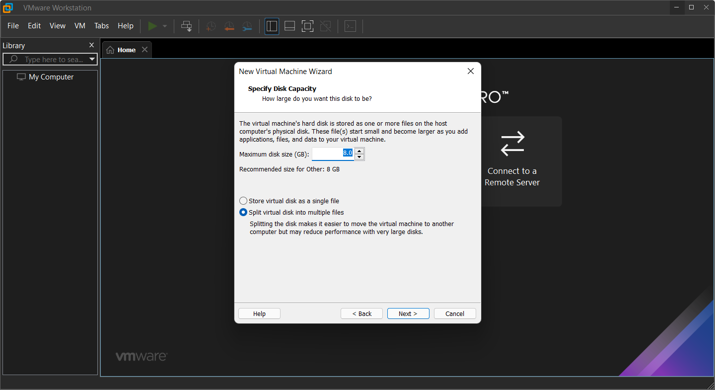 Disk space and Ram amount 