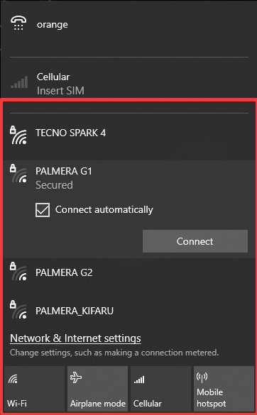 Connect to Wi-Fi network