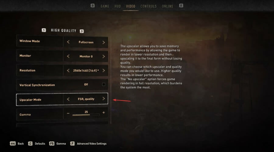 FSR dying light 2