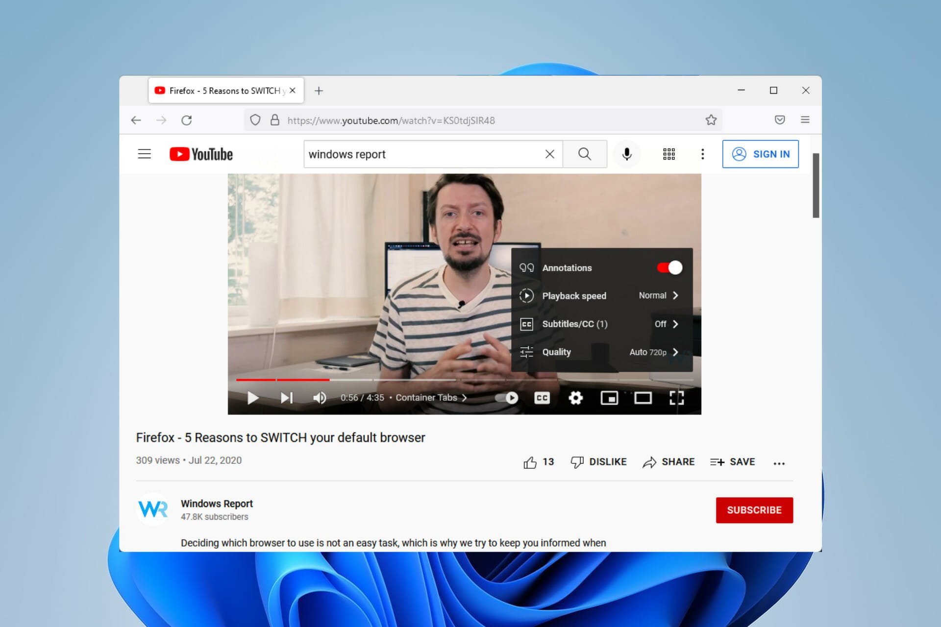 youtube freezing firefox