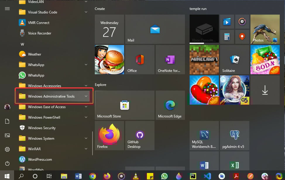 Windows Administrative Tools