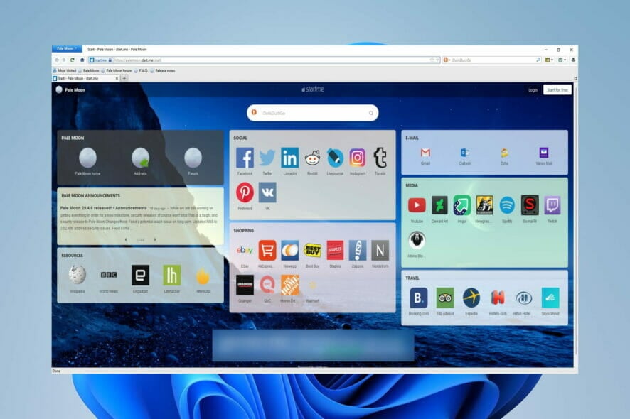 pale moon browser review