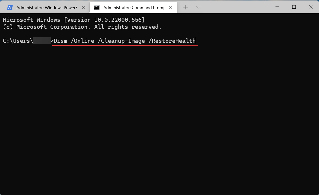 DISM to fix windows 11 desktop not responding