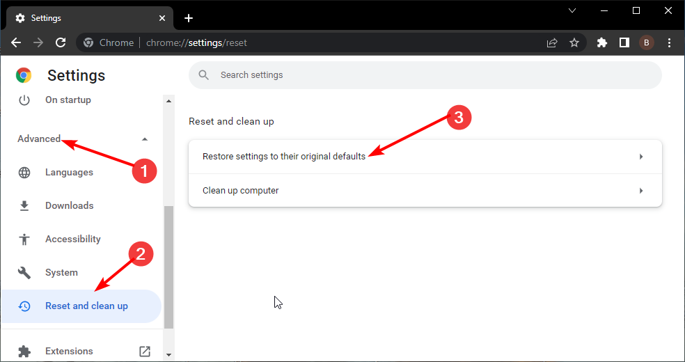 reset chrome address bar autocomplete not working
