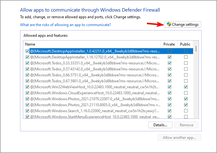 change settings firewall windows 11