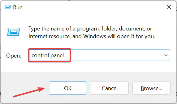 control panel