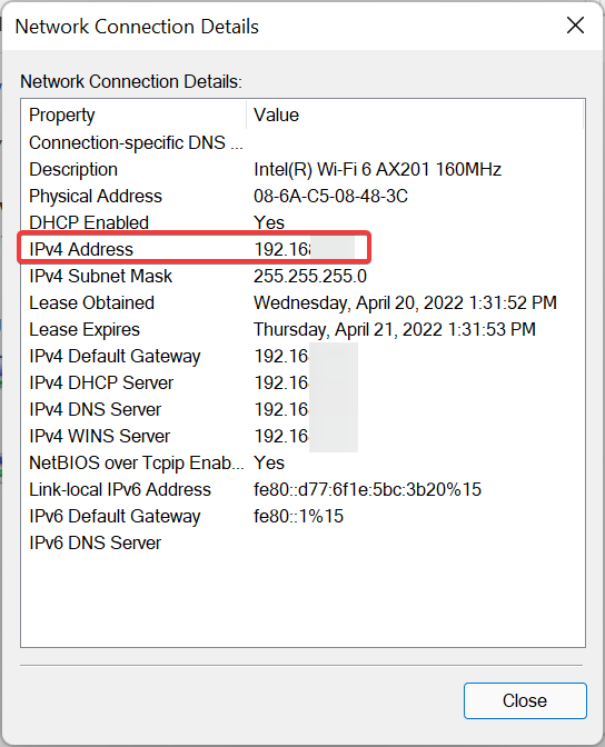 IP address
