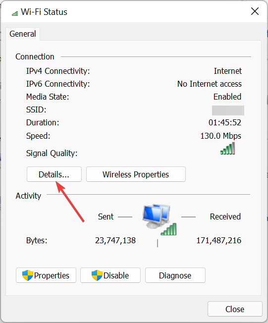 Details to find find windows 11 ip adress