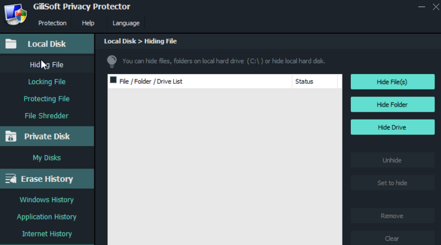 Gilisoft Privacy Protector