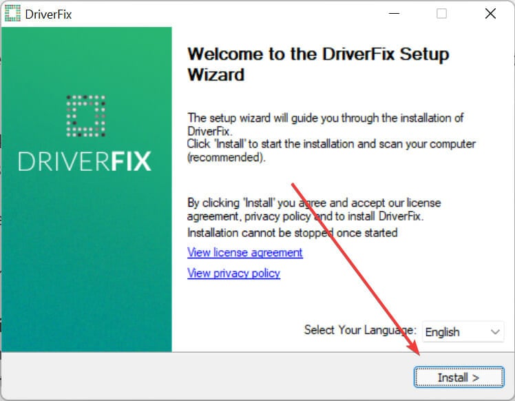 Installing Outbyte Driver Updater