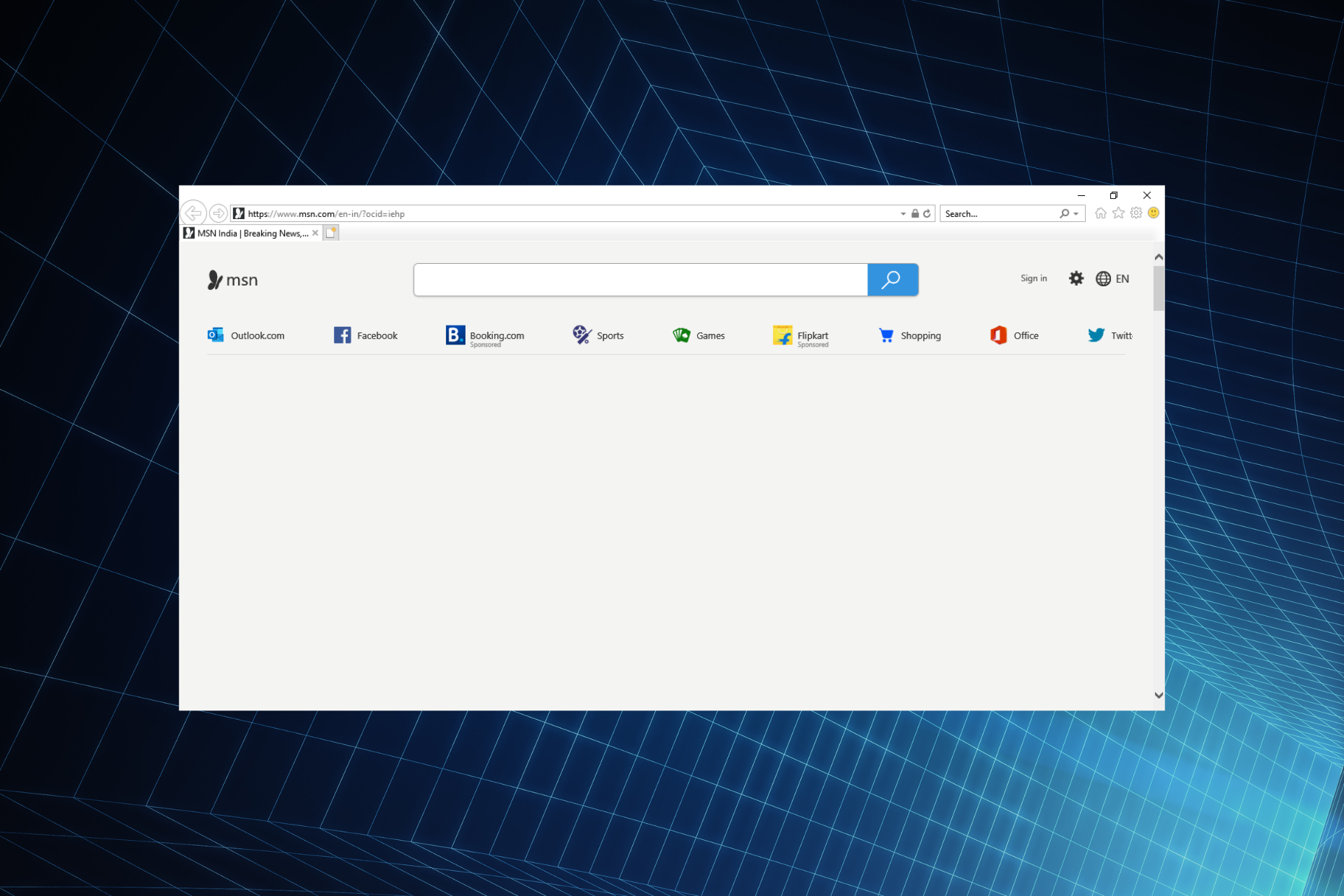 fix internet explorer not connecting to internet