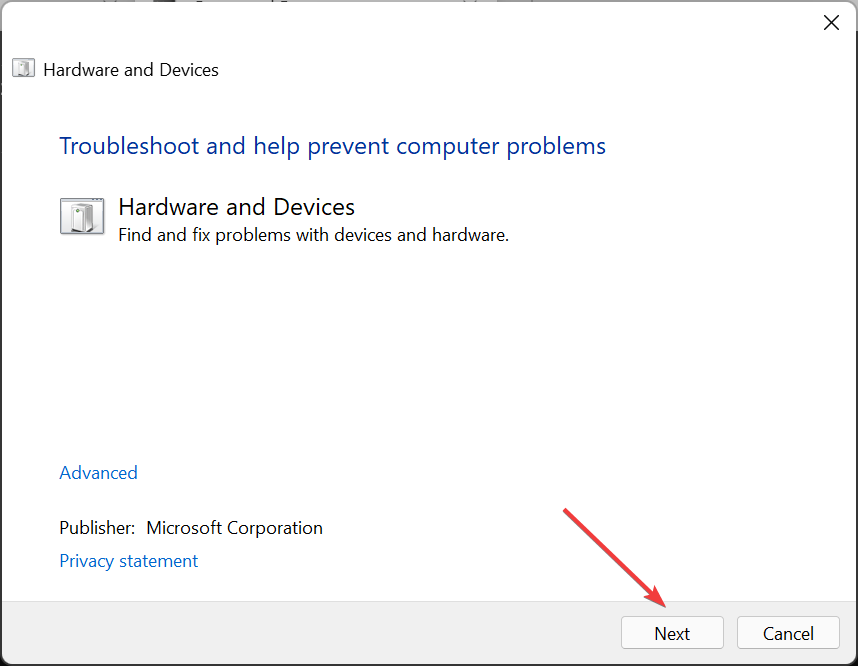 run troubleshooter