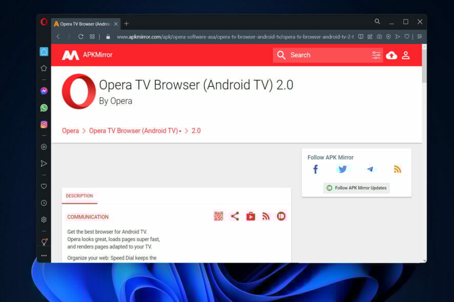 opera-apk how to install opera on samsung smart tv
