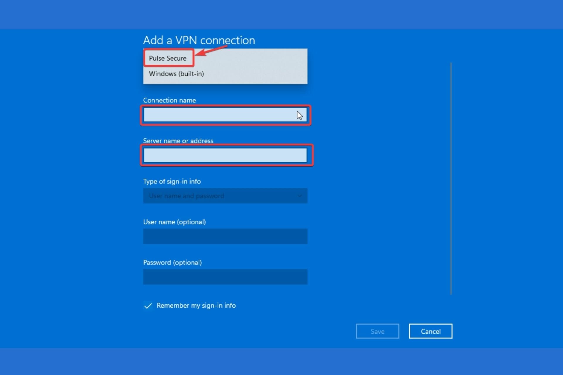Pulse secure windows 11