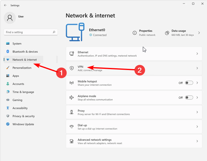 network setting vpn windows ikev2