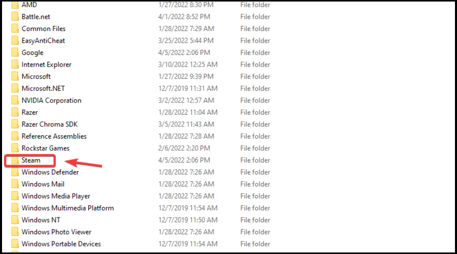 steam folder location