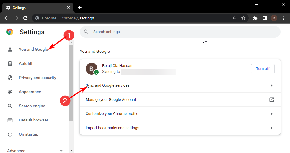 sync and google services