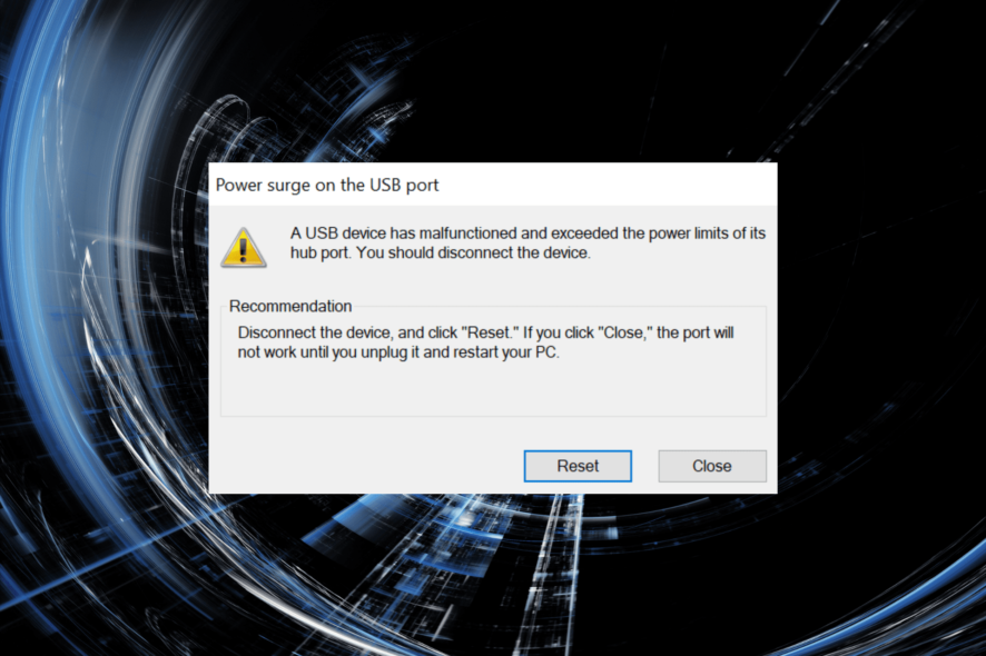 Fix USB port not working after a power surge