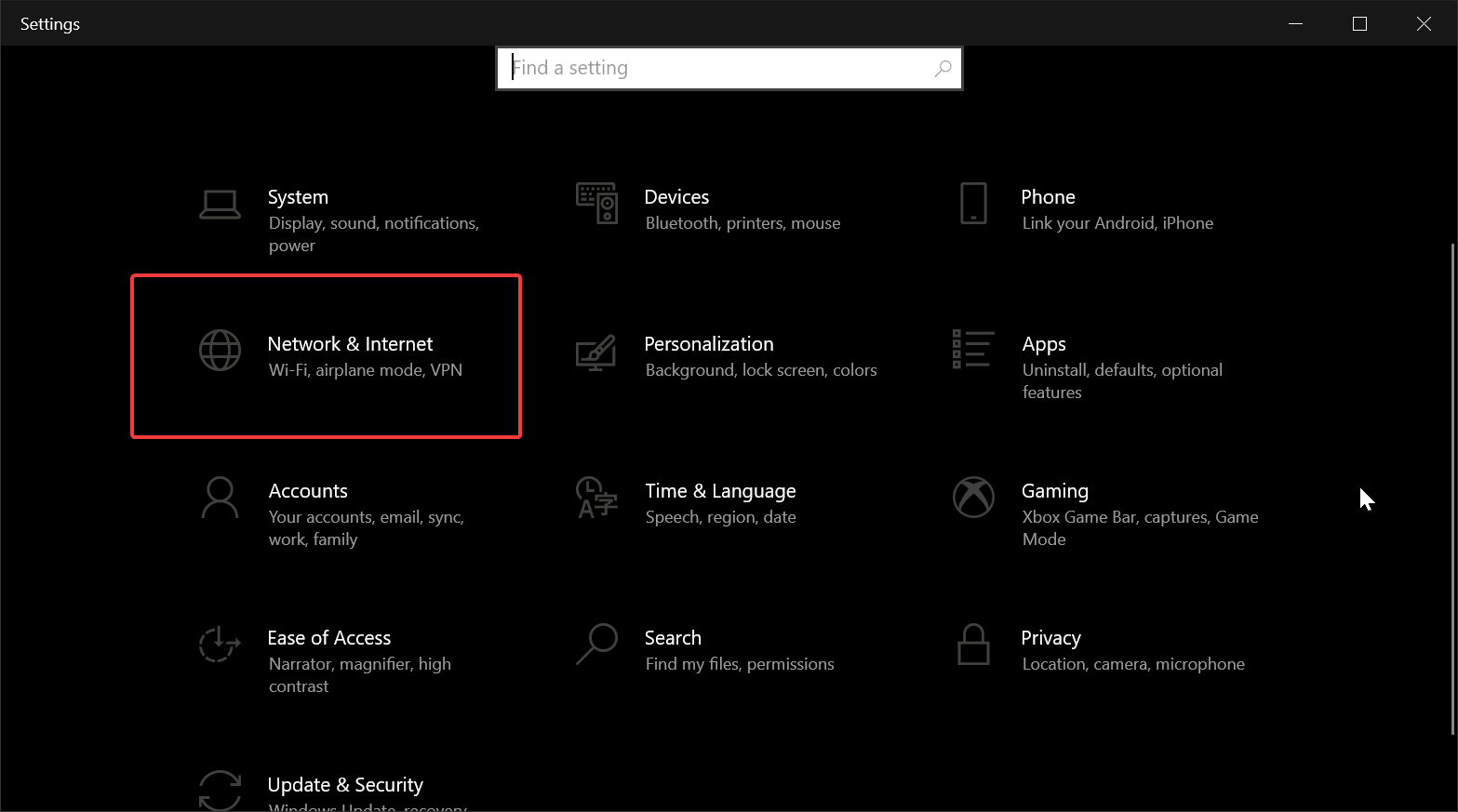 set up vpn windows 10
