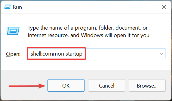 common startup folder