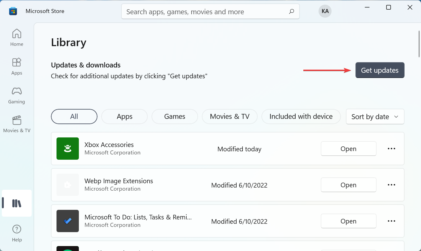 Check updates to fix windows 11 controller not working
