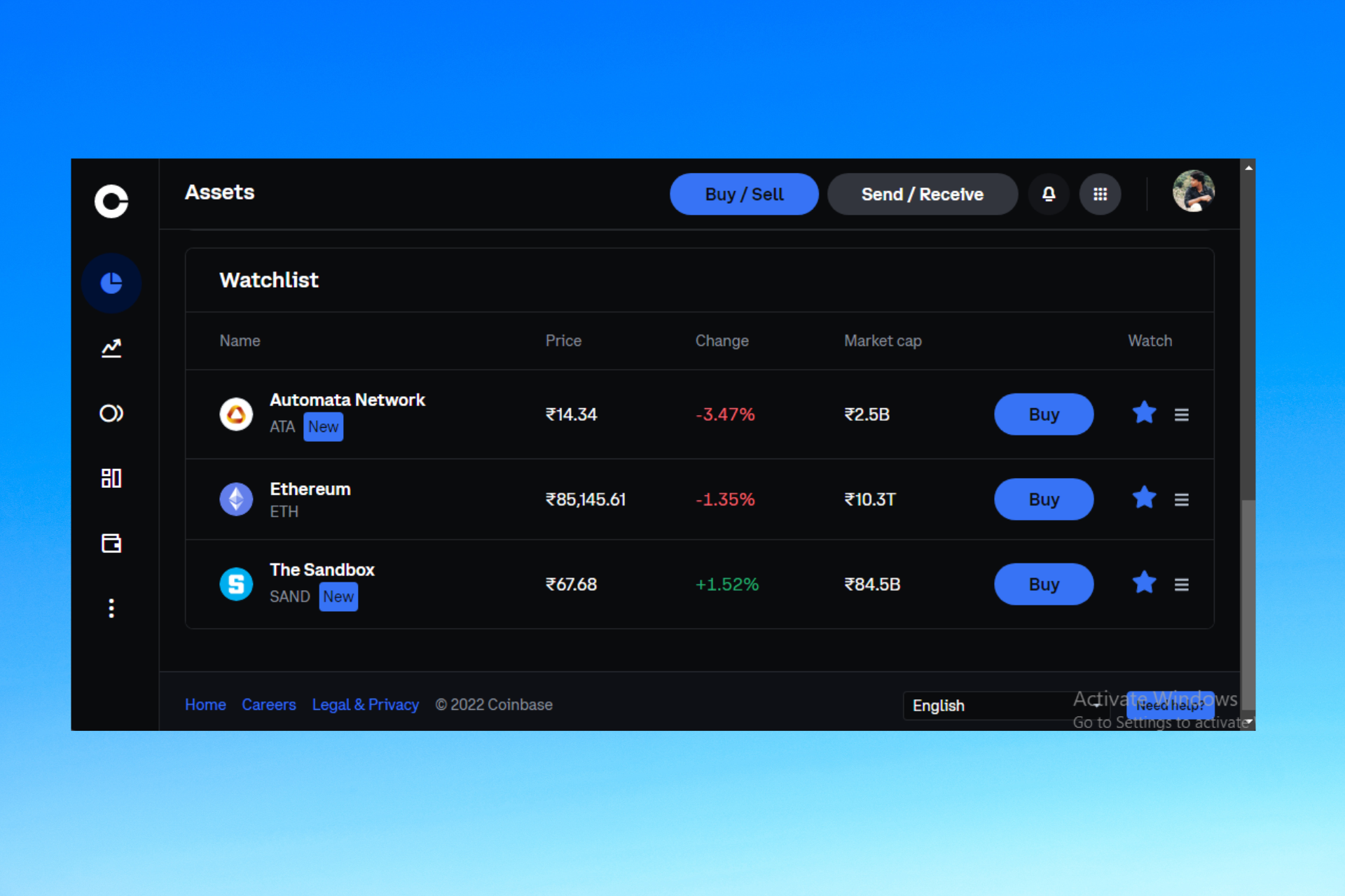 Coinbase alerts not working