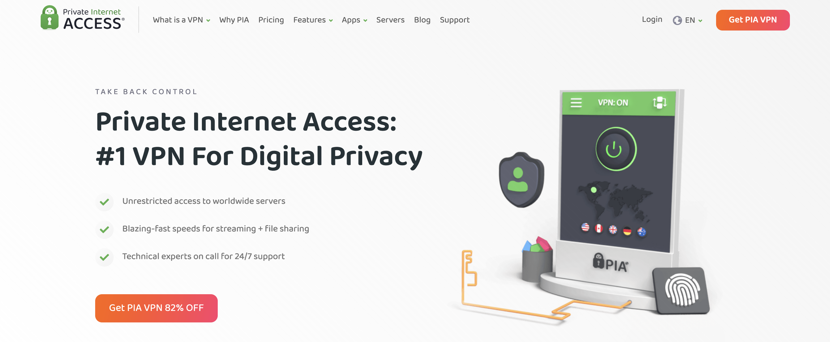 PIA is one of the best vpn for microsoft 365